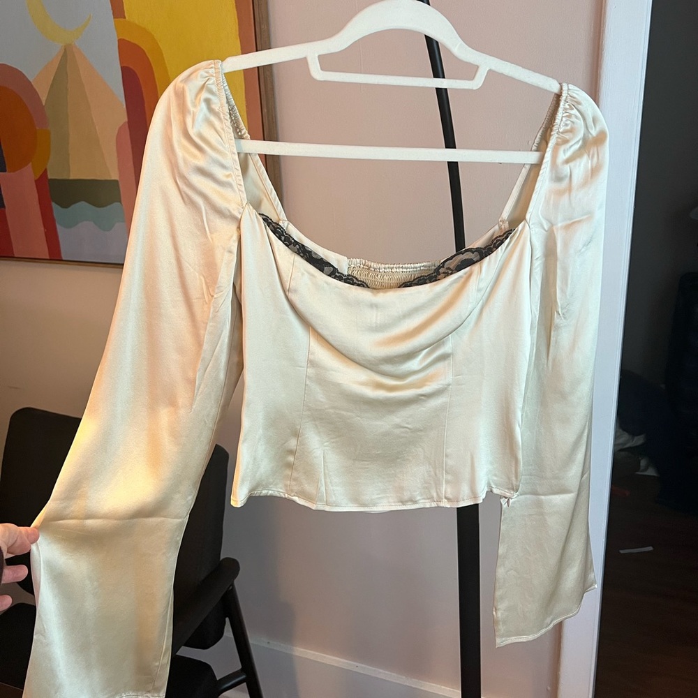 Reformation Rita Silk Top